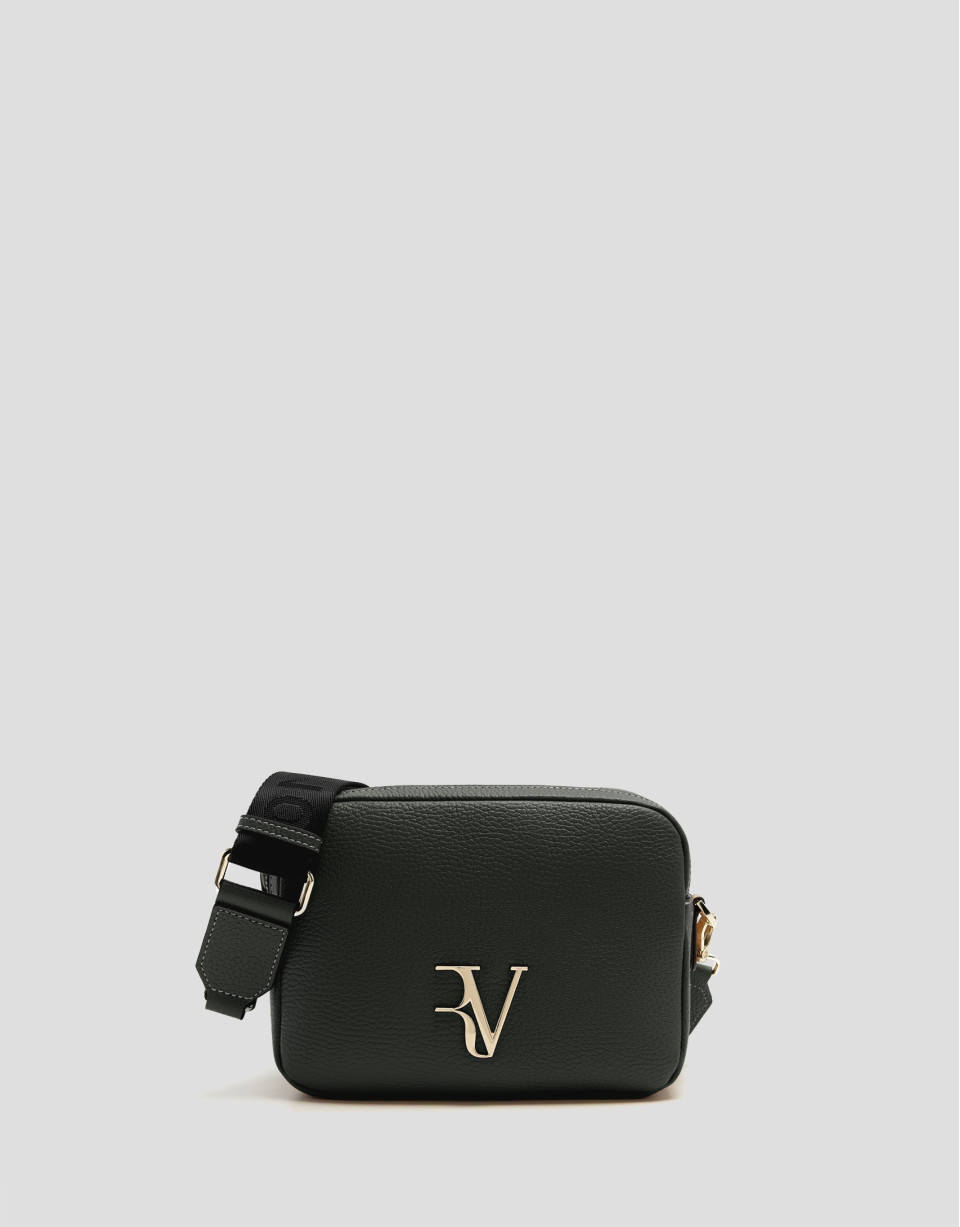 Thais green leather shoulder bag - Woman | Roberto Verino