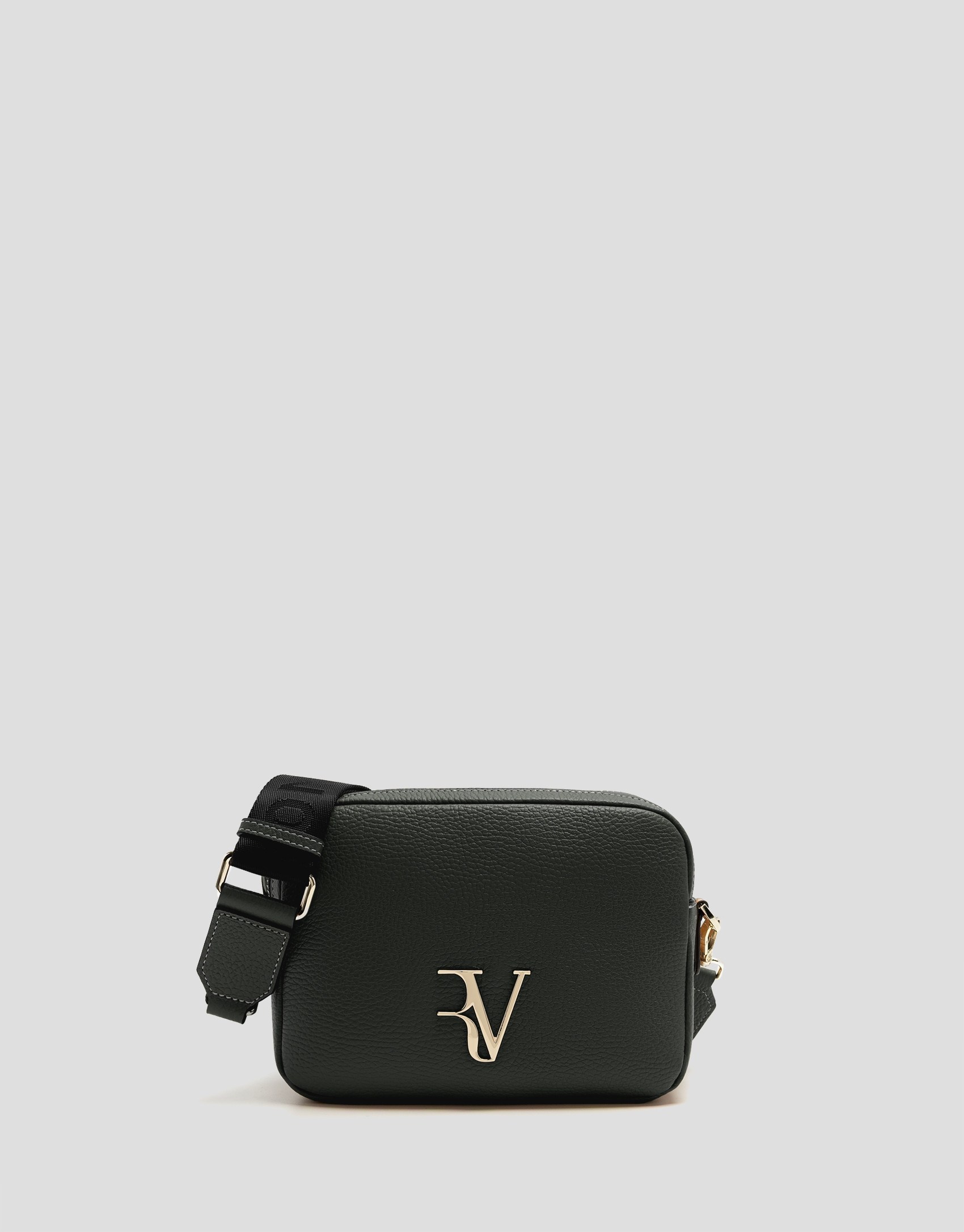 Thais green leather shoulder bag - Woman | Roberto Verino