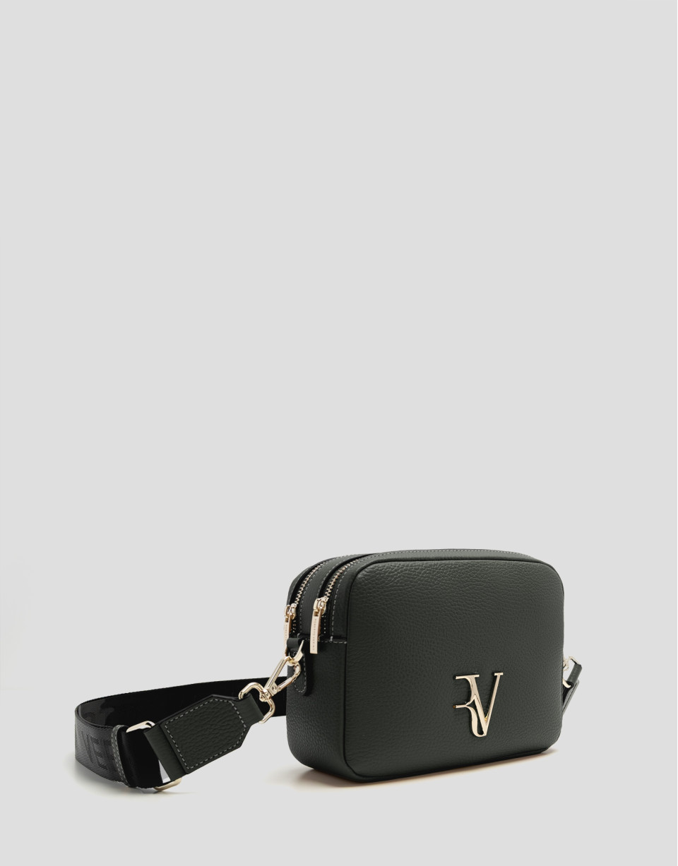 Thais green leather shoulder bag - Woman | Roberto Verino