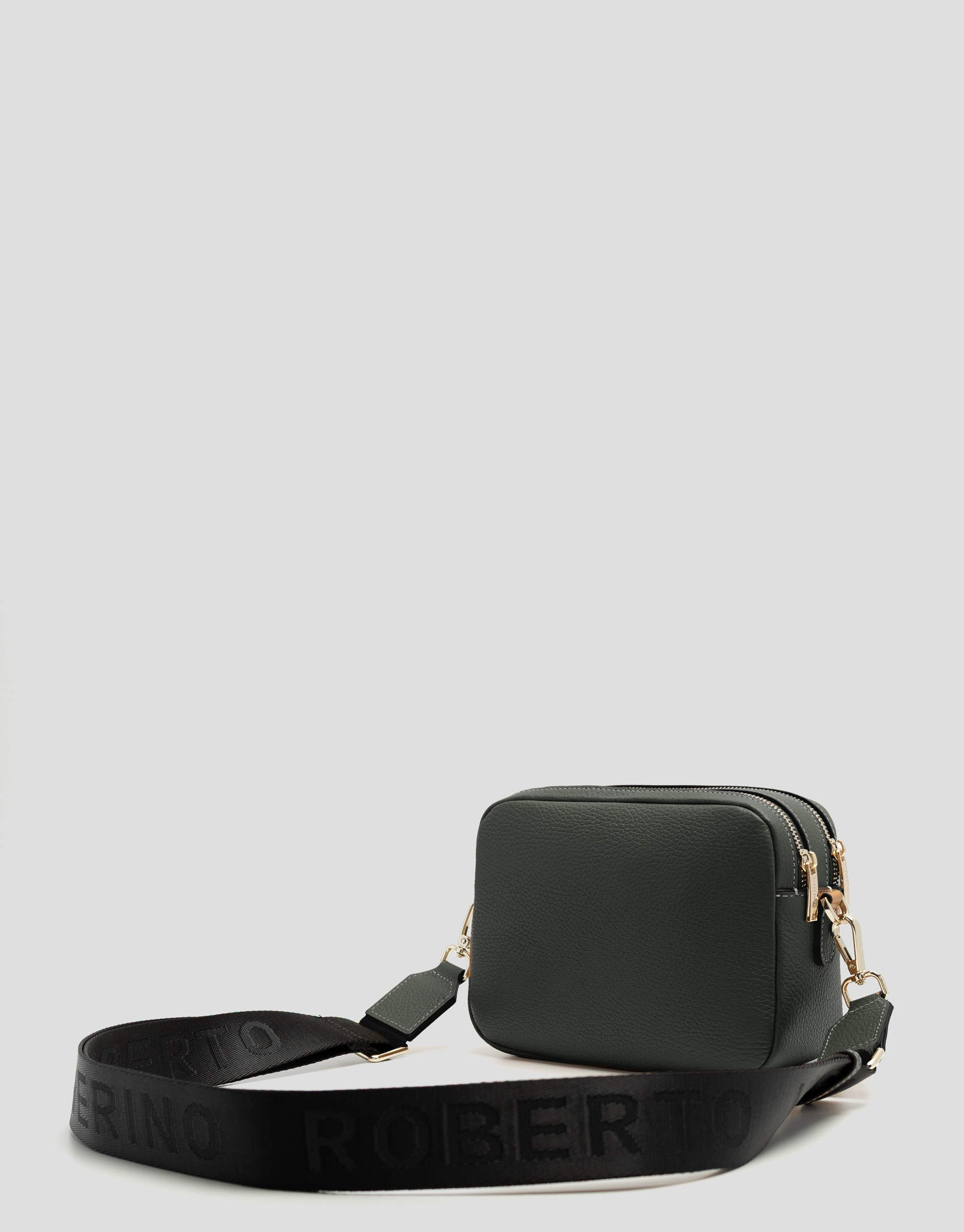 Thais green leather shoulder bag - Woman | Roberto Verino