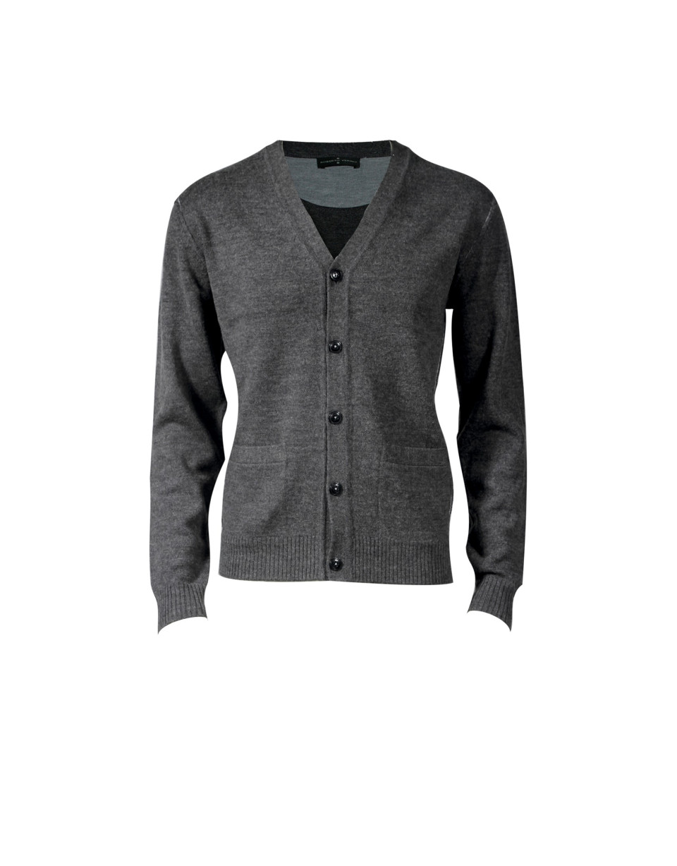 Cárdigan lana gris