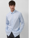 Light blue/white striped dress shirt - Man | Roberto Verino