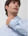 Light blue/white striped dress shirt - Man | Roberto Verino