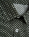 Camisa sport regular caqui estampado geométrico | Roberto Verino