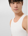 White ribbed waistcoat - Man - SS2026 | Roberto Verino