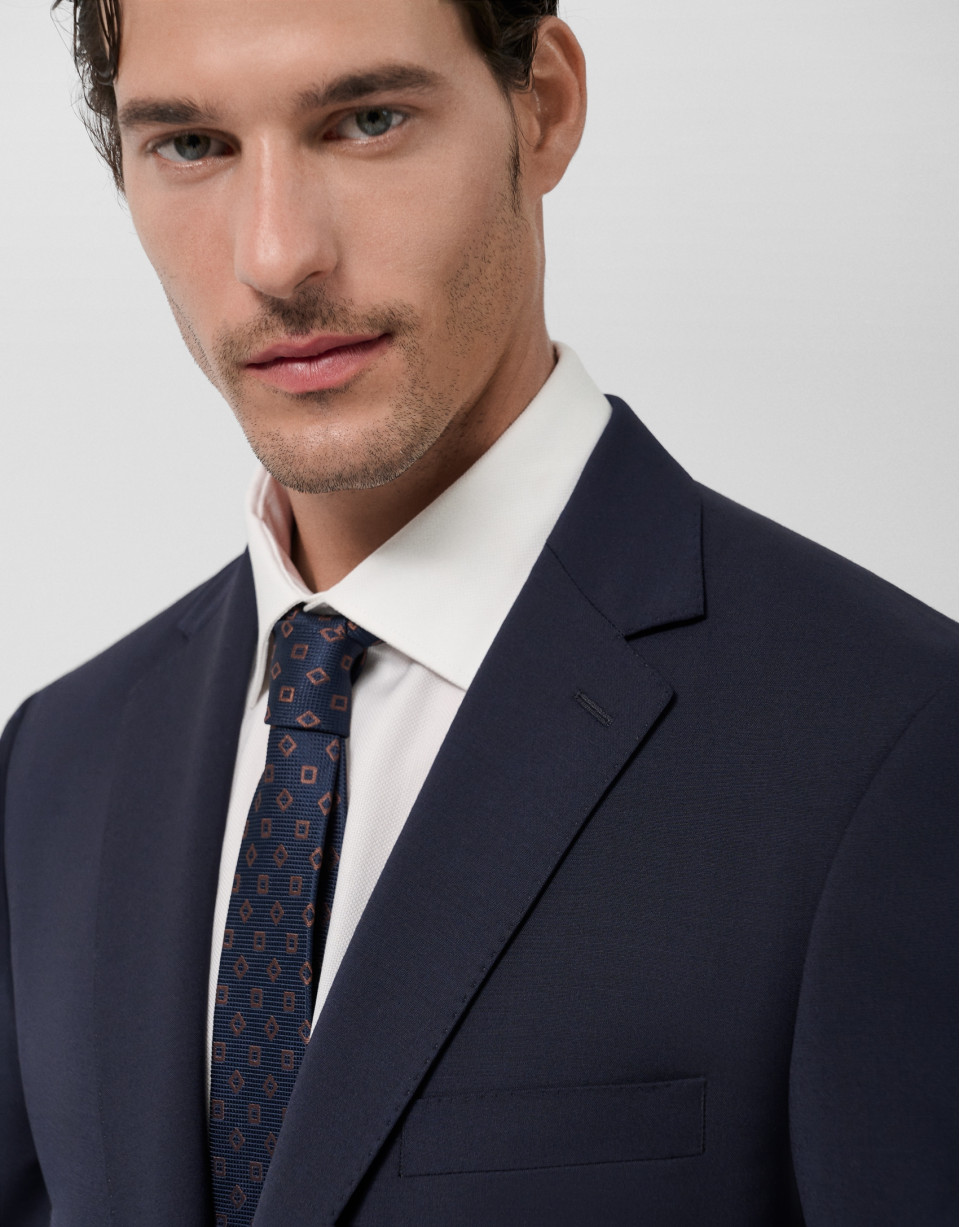 Traje half canvas regular fit azul oscuro | Roberto Verino
