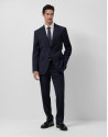 Traje half canvas regular fit azul oscuro | Roberto Verino