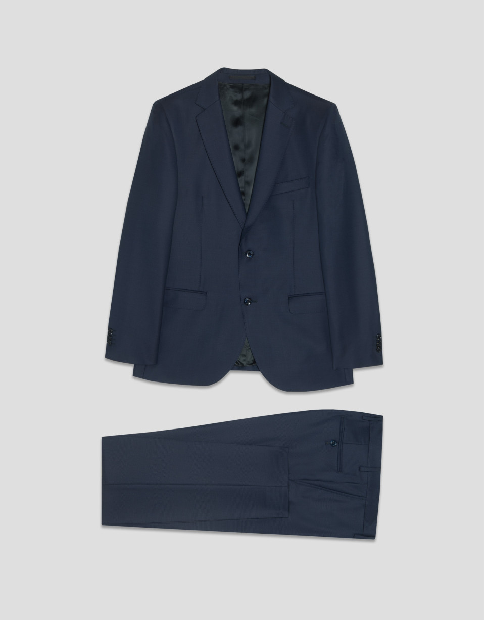 Traje half canvas regular fit azul oscuro | Roberto Verino