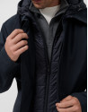 Navy trench coat with detachable bib - Man | Roberto Verino