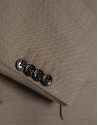 Slim fit half canvas suit, fake plain tan - Man | Roberto Verino