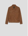 Tan suede jacket - Home | Roberto Verino