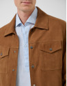 Tan suede jacket - Home | Roberto Verino