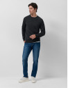 Dark grey wool/cashmere sweater - Man - AW2025 | Roberto Verino
