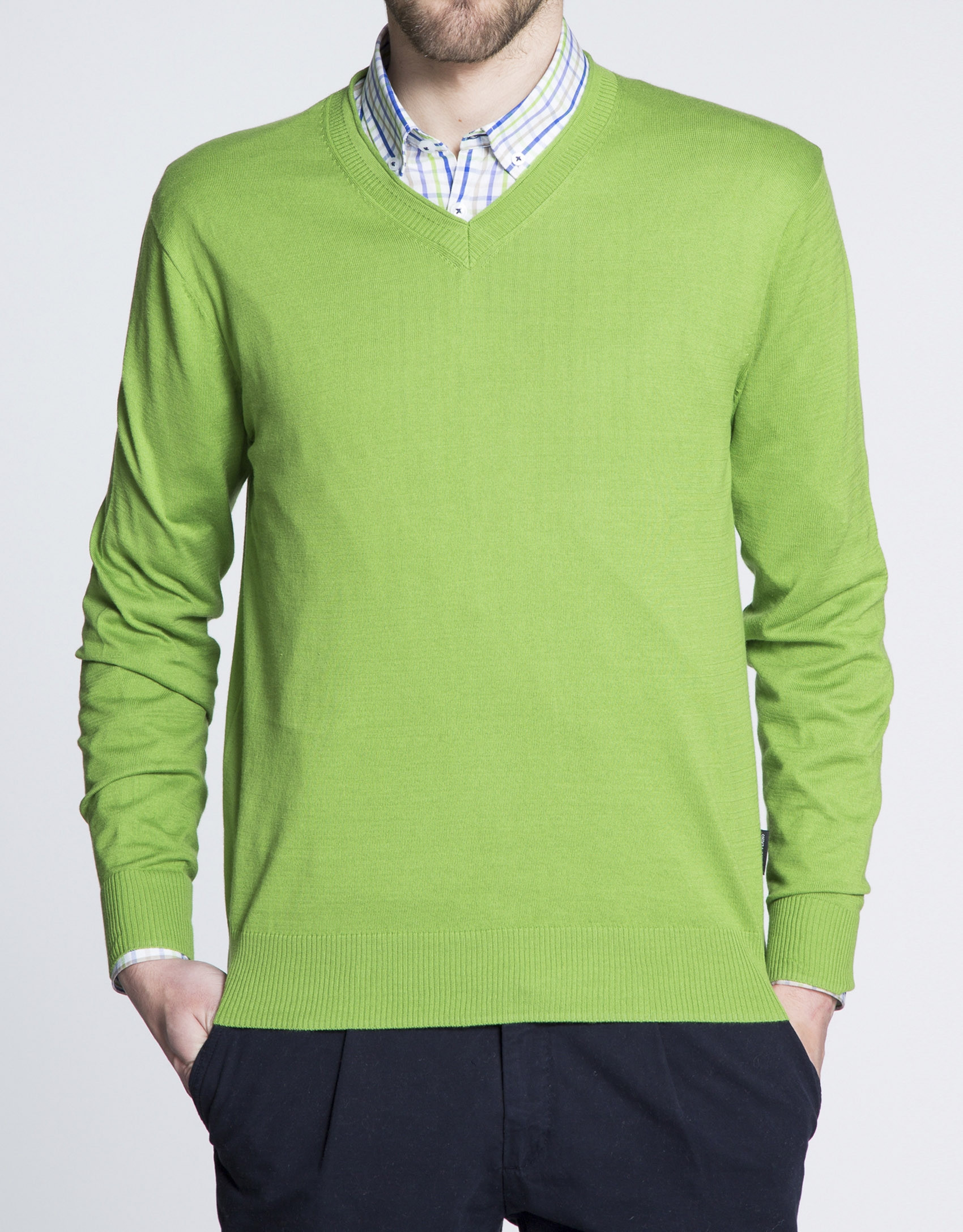 Jersey verde punto básico