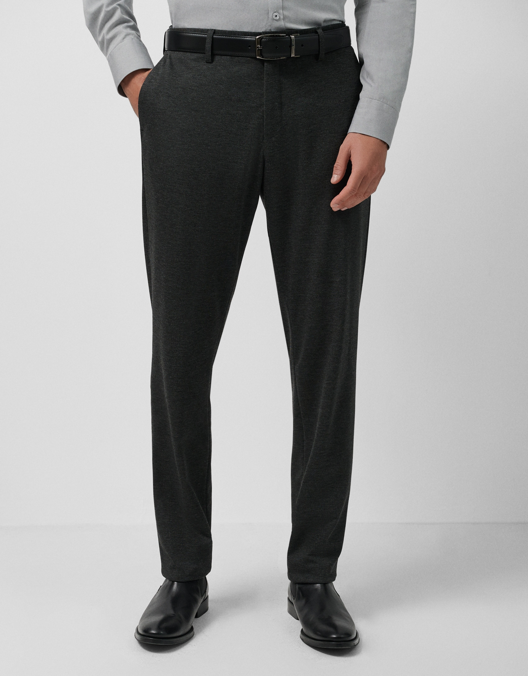 Dark grey Roma knit separate trousers - Man | Roberto Verino