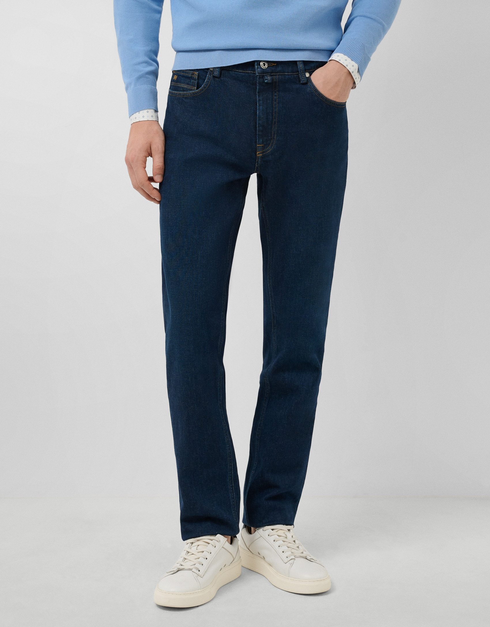Pantalón denim hombre regular azul oscuro | Roberto Verino