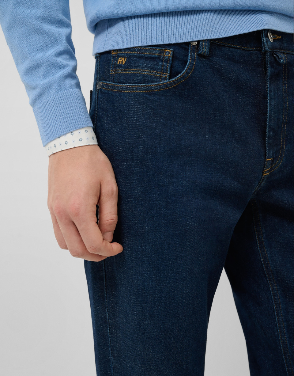 Pantalón denim hombre regular azul oscuro | Roberto Verino