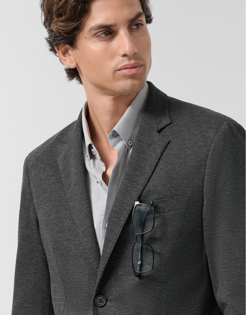 Americana separate tejido punto roma gris oscuro | Roberto Verino