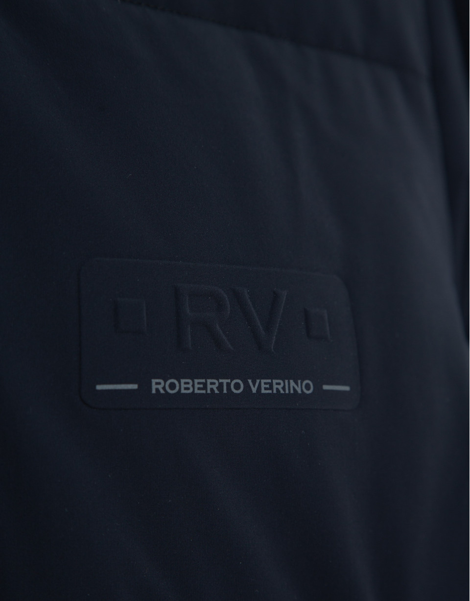 Long navy quilted garment - Man - AW2025 | Roberto Verino