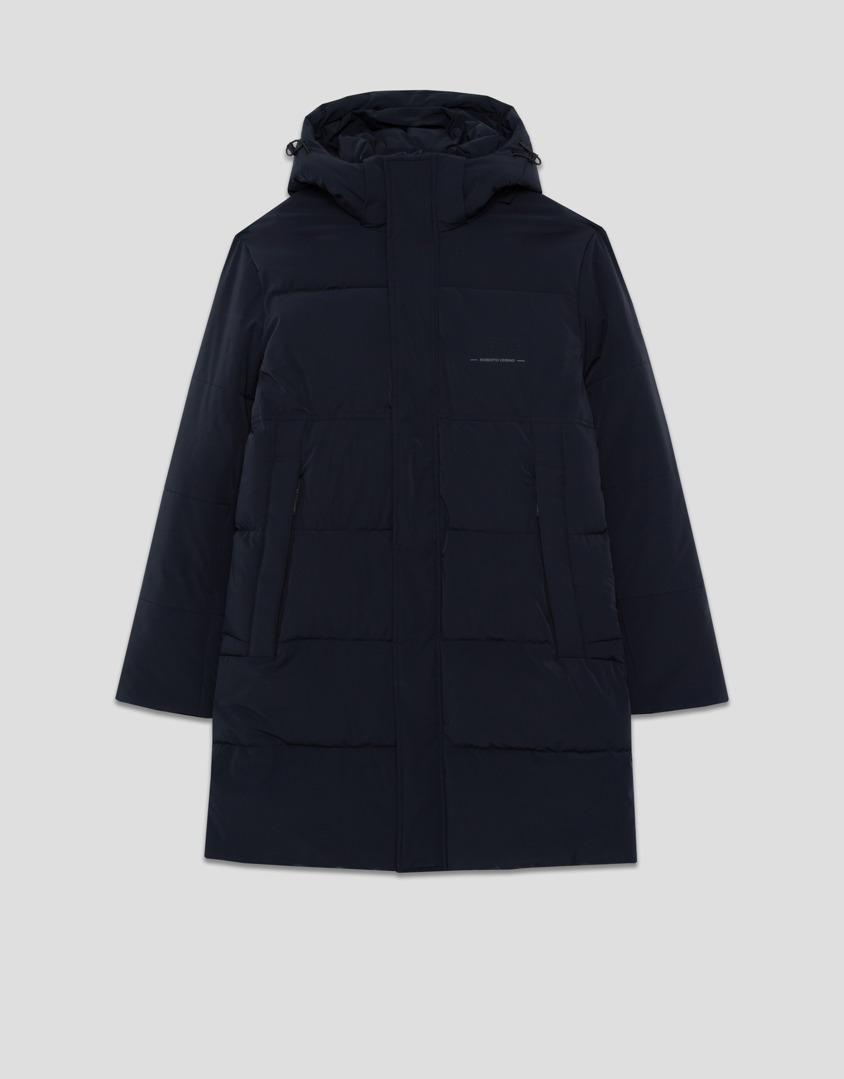 Long navy quilted garment - Man - AW2025 | Roberto Verino