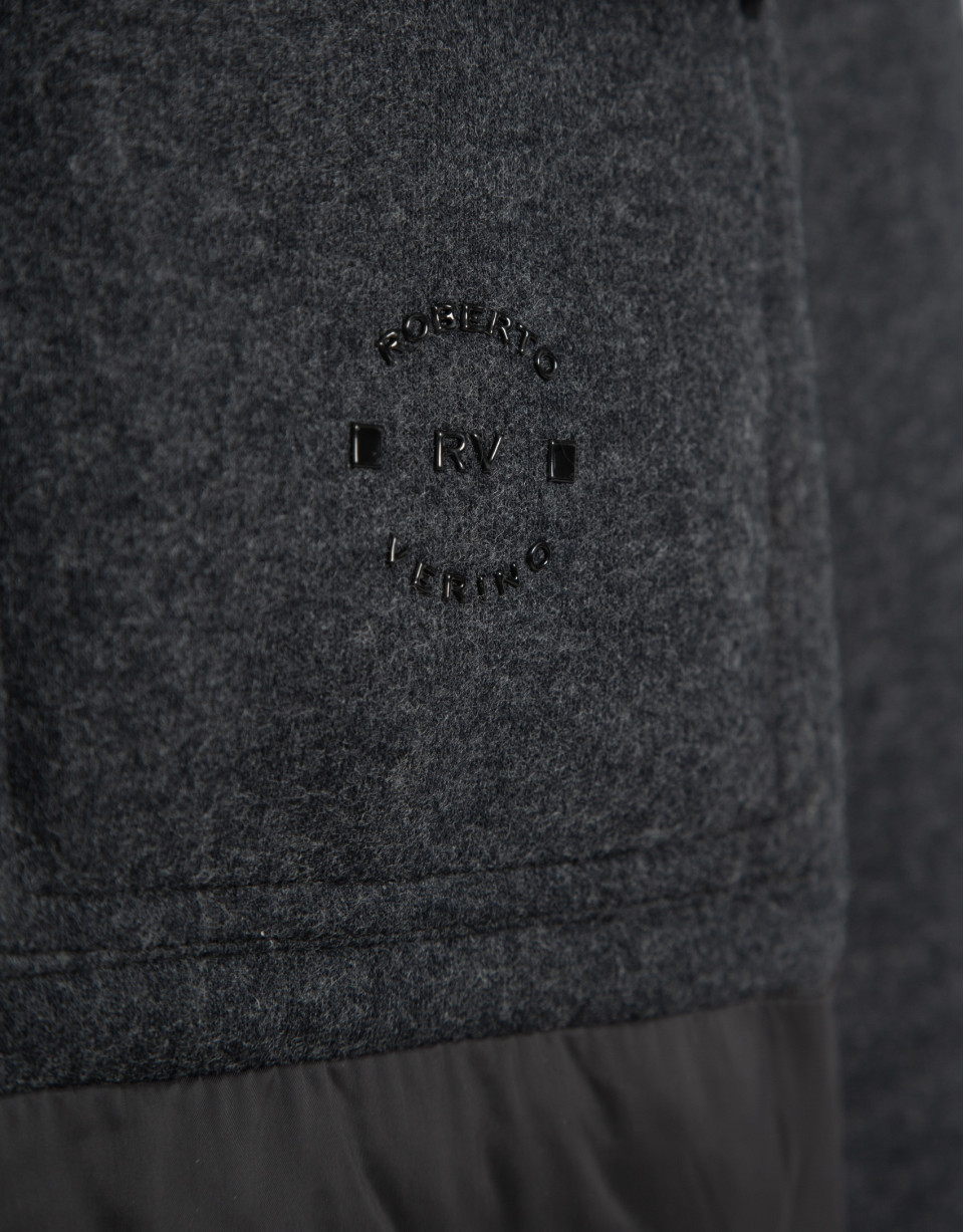 Jacket combined with technical fabric and ... | Roberto Verino