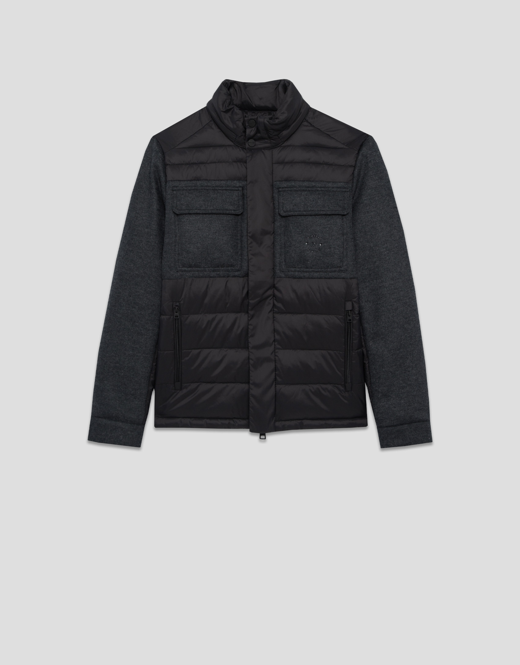 Jacket combined with technical fabric and ... | Roberto Verino