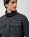 Jacket combined with technical fabric and ... | Roberto Verino