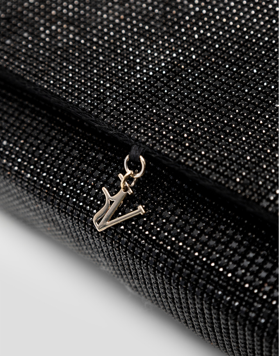 Aretha Maxi Black clutch bag - Woman - SS2026 | Roberto Verino