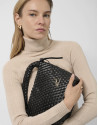 Bolso de mano Paula Hobo Midi piel trenzada ... | Roberto Verino