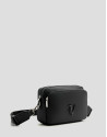 Violeta black nylon shoulder bag - Woman | Roberto Verino