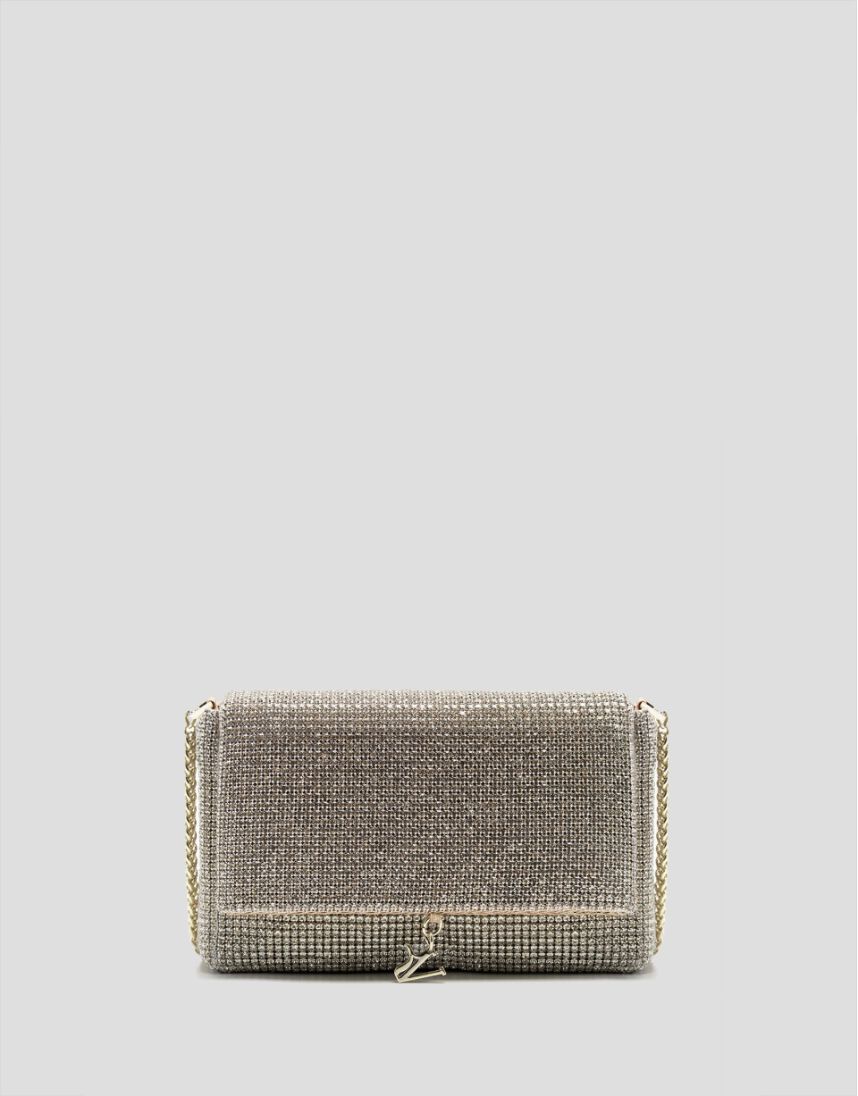 Aretha Mini Gold clutch bag - Woman - SS2026 | Roberto Verino