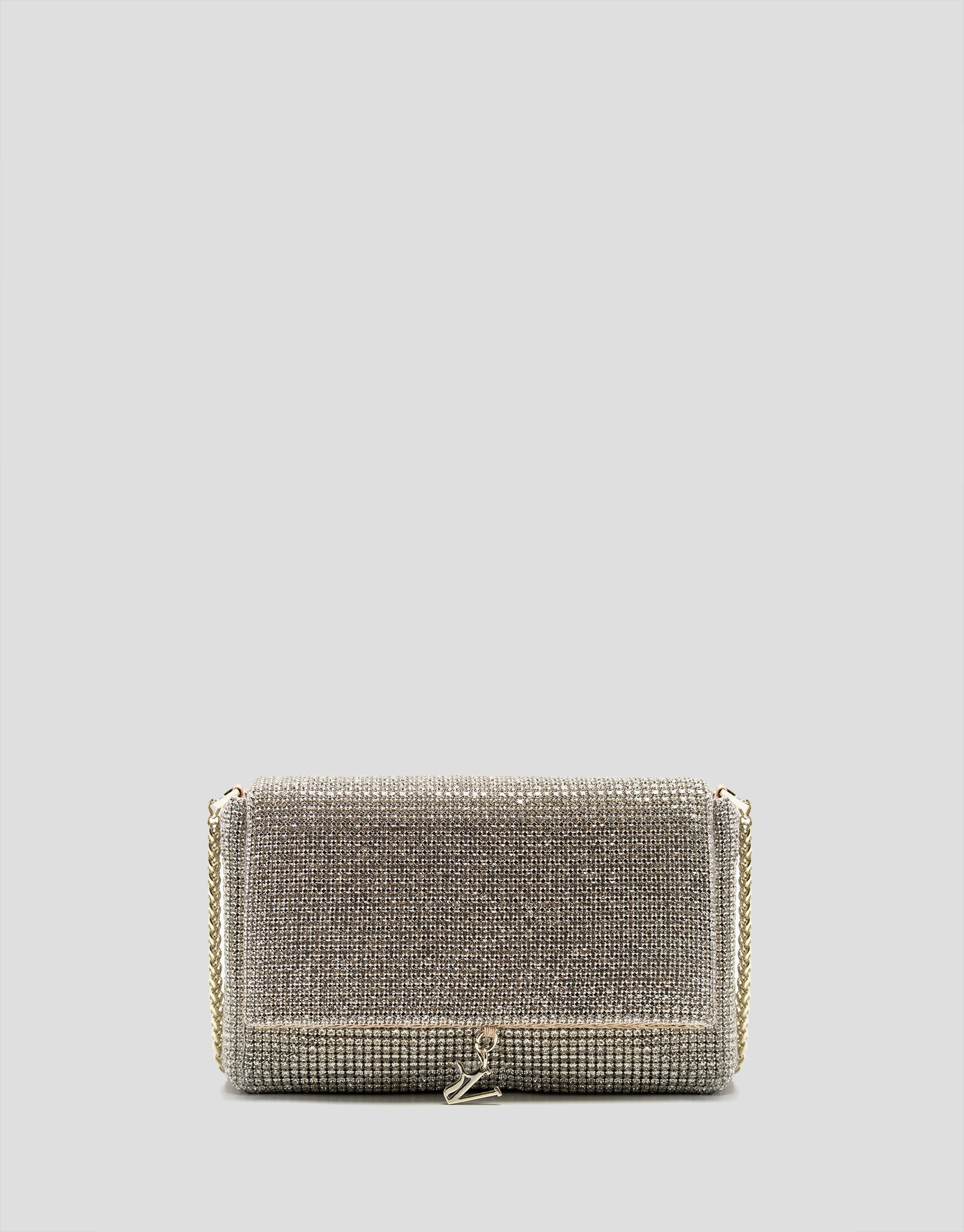 Aretha Mini Gold clutch bag - Woman - SS2026 | Roberto Verino