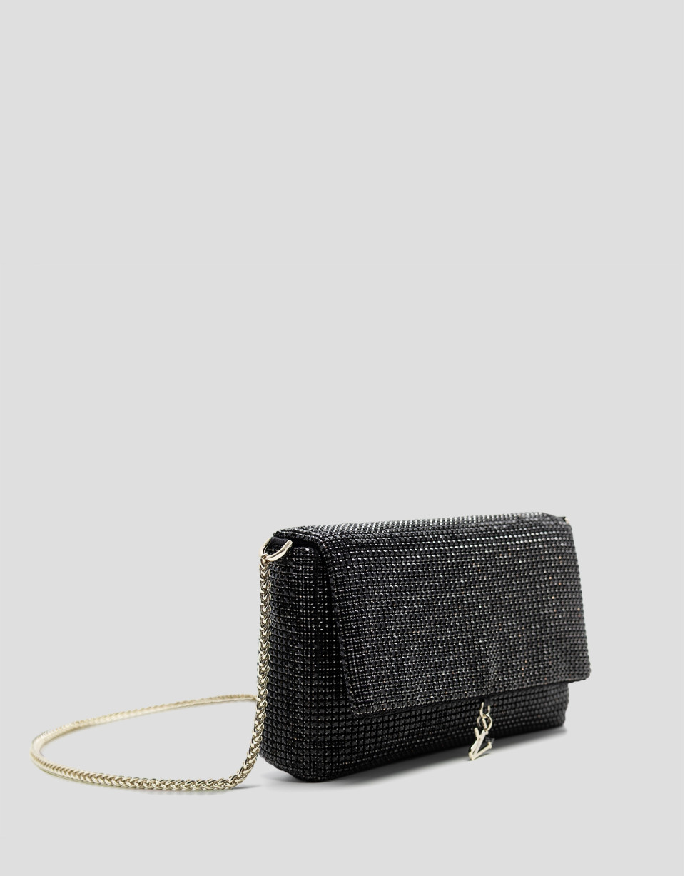 Aretha Mini Black clutch bag - Woman - SS2026 | Roberto Verino