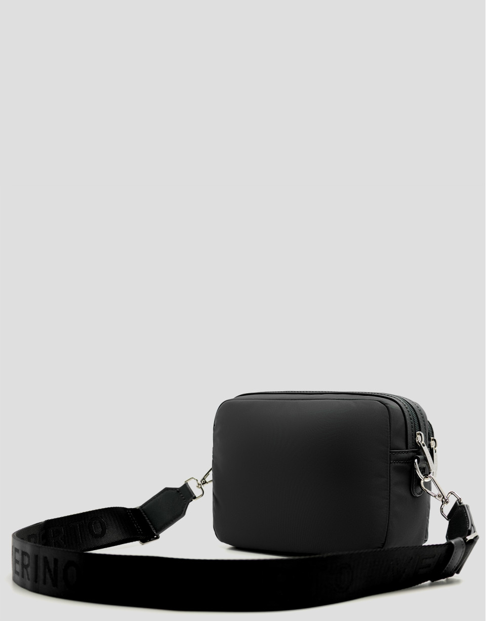 Bolso bandolera Violeta nailon negro - Mujer | Roberto Verino