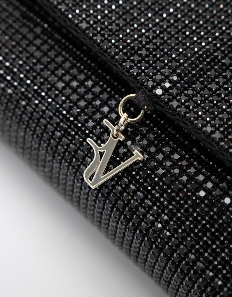 Aretha Mini Black clutch bag - Woman - SS2026 | Roberto Verino