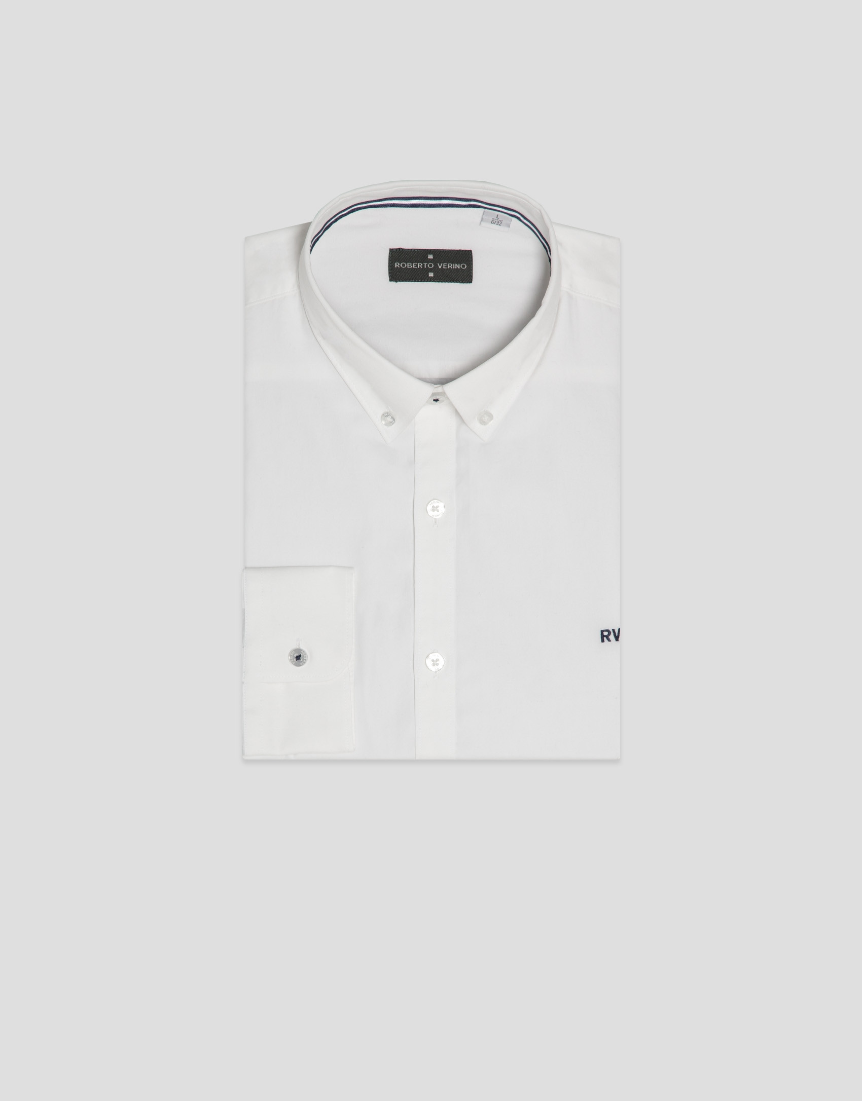 Camisa sport regular oxford blanco óptico | Roberto Verino
