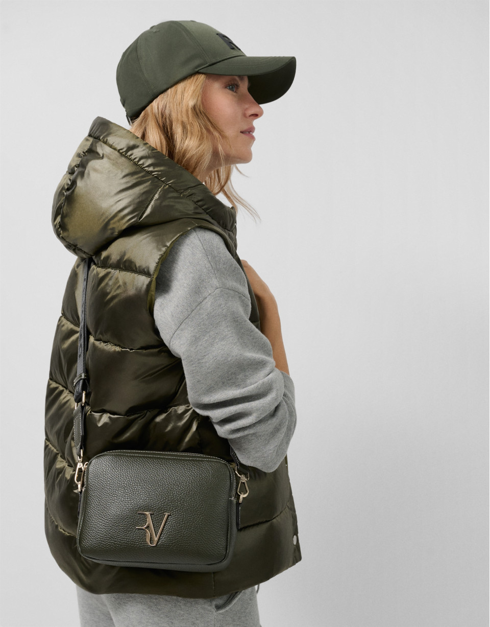 Bolso bandolera Thais piel verde - Mujer | Roberto Verino