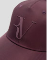 Visera nailon burdeos con logo en relieve | Roberto Verino