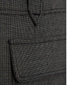 Skirt with grey micro-patterned front pleat | Roberto Verino