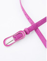 Cinturón estrecho piel fucsia