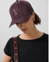 Visera nailon burdeos con logo en relieve | Roberto Verino