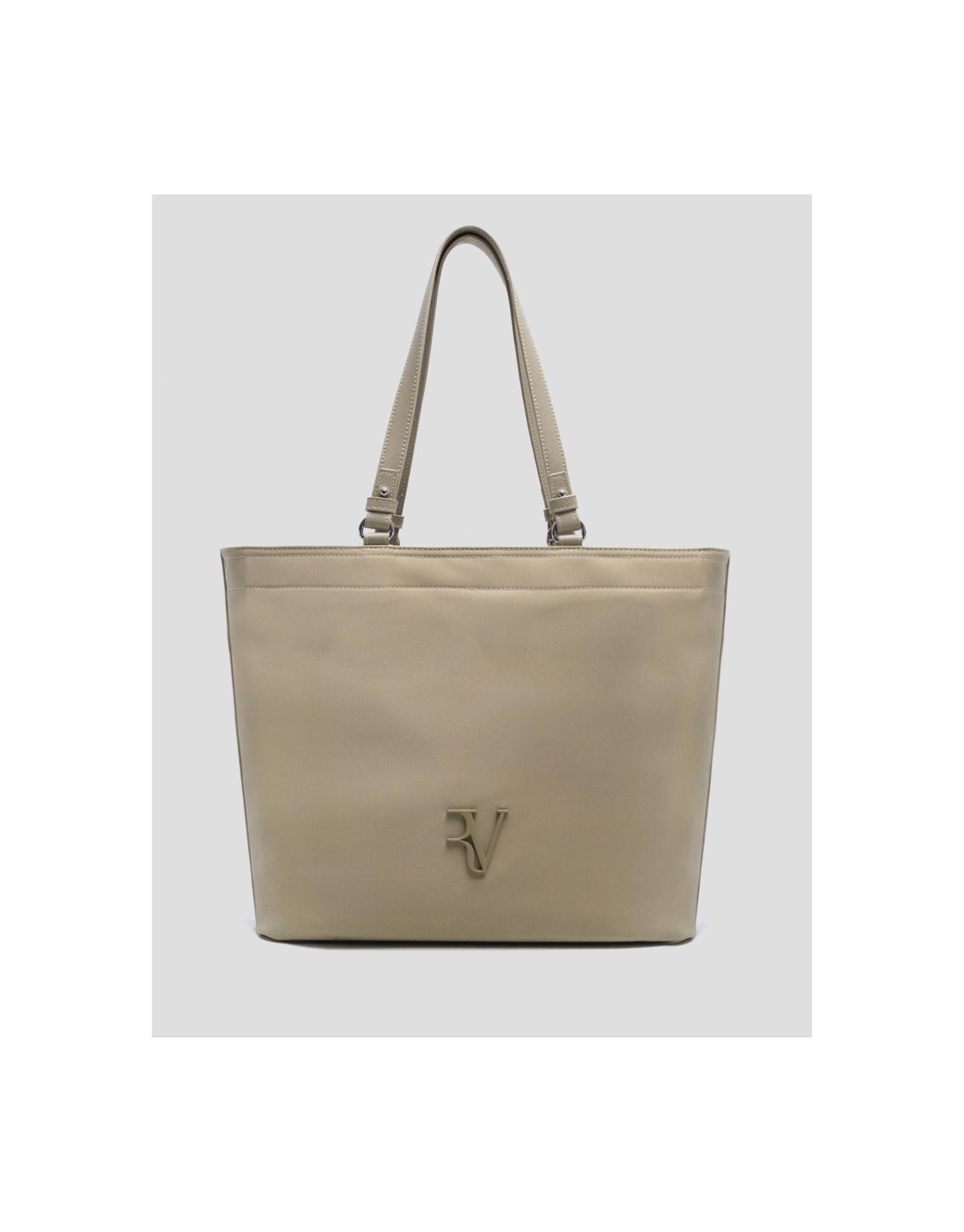 Violeta beige nylon shopper bag - Woman | Roberto Verino