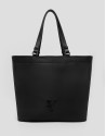 Bolso shopper Violeta nailon negro - Mujer | Roberto Verino
