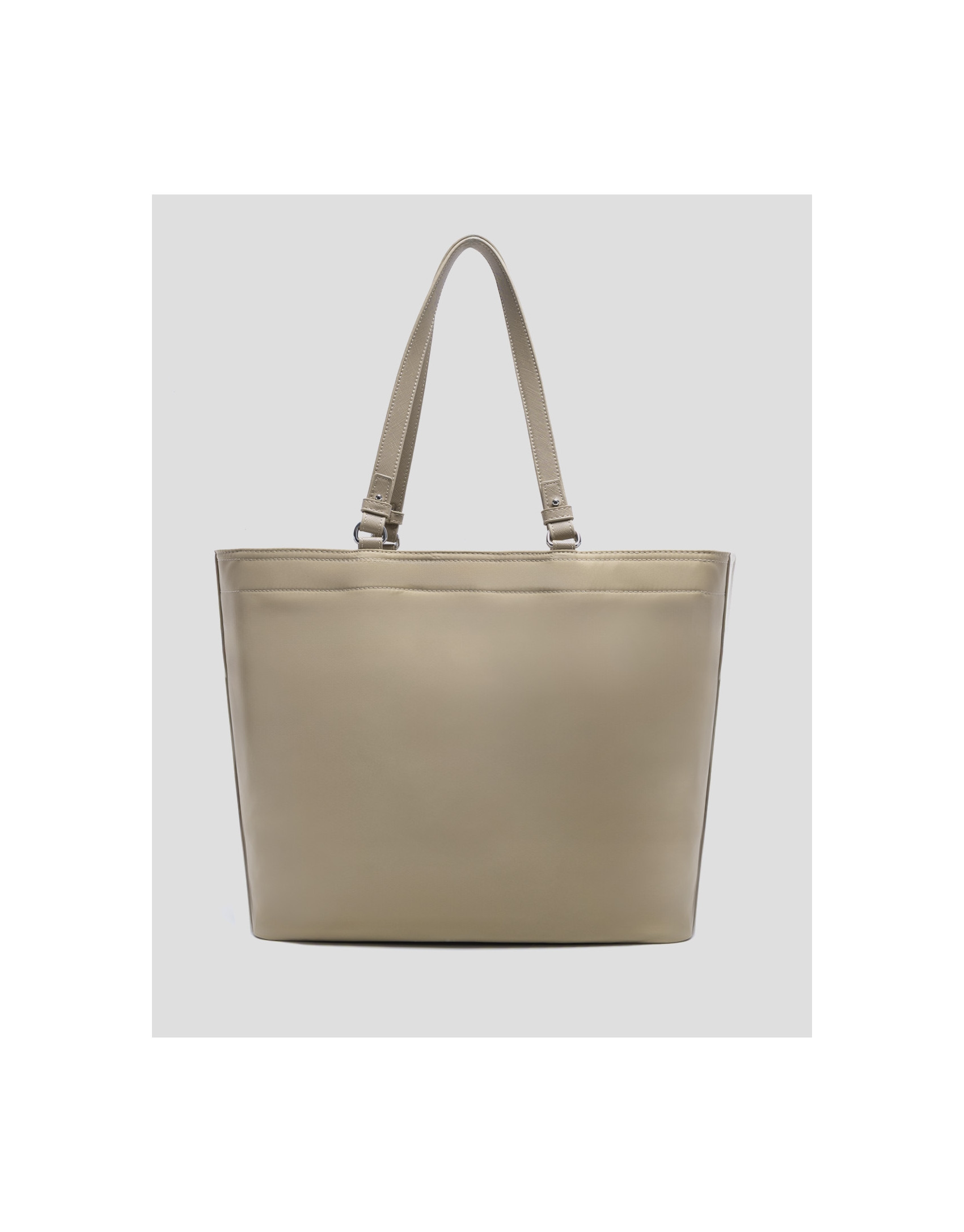 Violeta beige nylon shopper bag - Woman | Roberto Verino