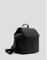 Mochila Violeta nailon negro - Mujer - PV2026 | Roberto Verino