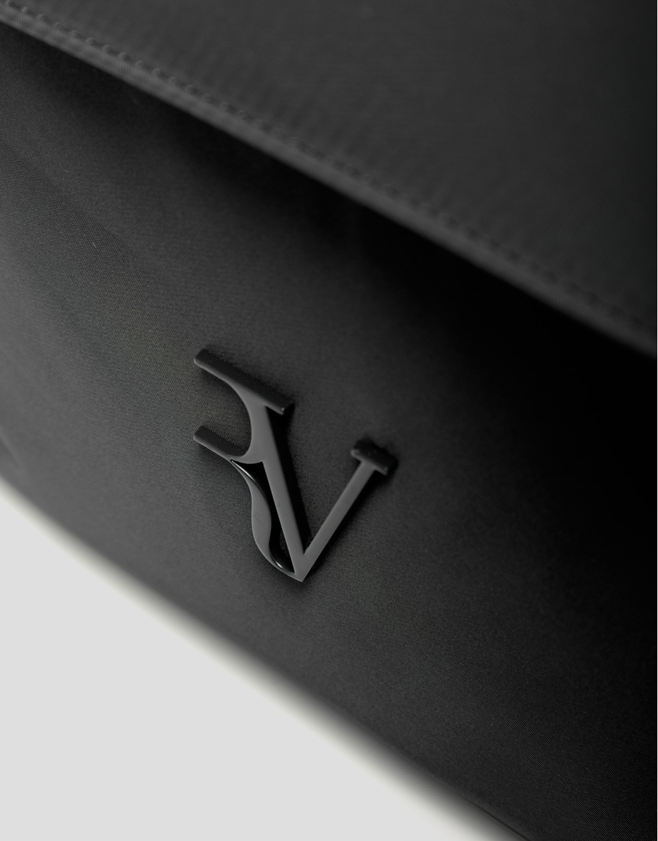 Violeta backpack in black nylon - Woman | Roberto Verino