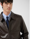 Brown crocodile print jacket - Man - SS2026 | Roberto Verino