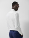 Slim-fit white dress shirt with twin cuffs | Roberto Verino