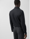 Camisa vestir slim negro puño gemelo - Hombre | Roberto Verino