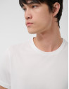 White mercerised T-shirt - Man - SS2026 | Roberto Verino